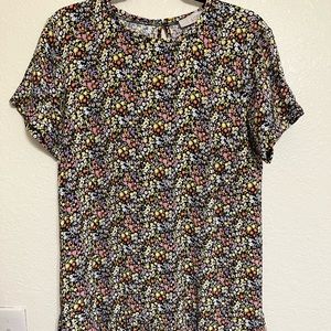 LOFT Floral shift dress